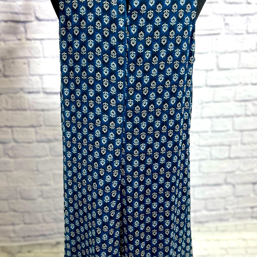 🇺🇸Tommy Hilfiger Blue Patterned Women's Dress - Size 12 - Picture 5 of 12